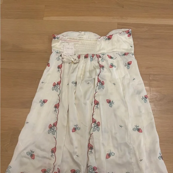 NWT Free People Strawberry Fields Strapless mini dress - Picture 3 of 5